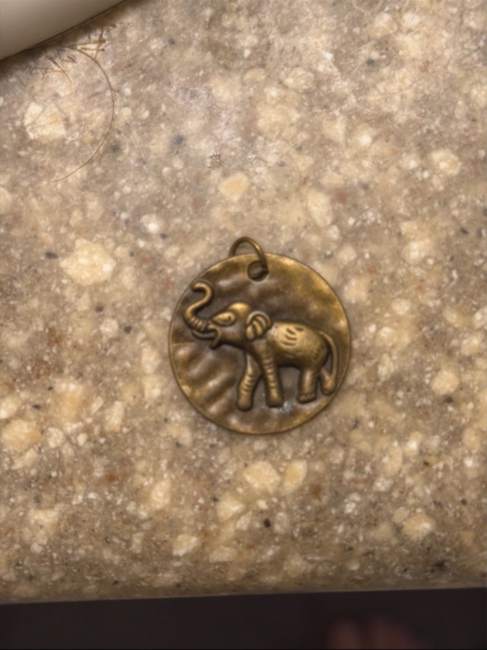 Brass Elephant Lucky Charm